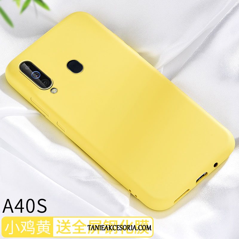 Etui Samsung Galaxy A40s Miękki Anti-fall Siatkowe, Obudowa Samsung Galaxy A40s Czarny Ochraniacz All Inclusive