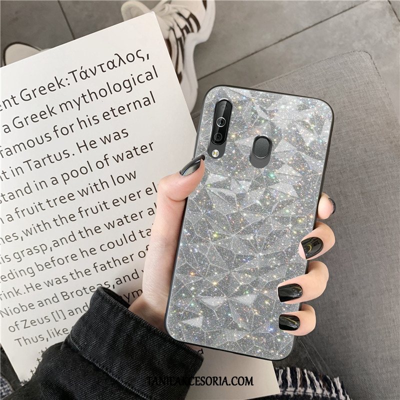 Etui Samsung Galaxy A40s Telefon Komórkowy Czerwony Netto Silikonowe, Obudowa Samsung Galaxy A40s Gwiazda Jasny Kształt Diamentu