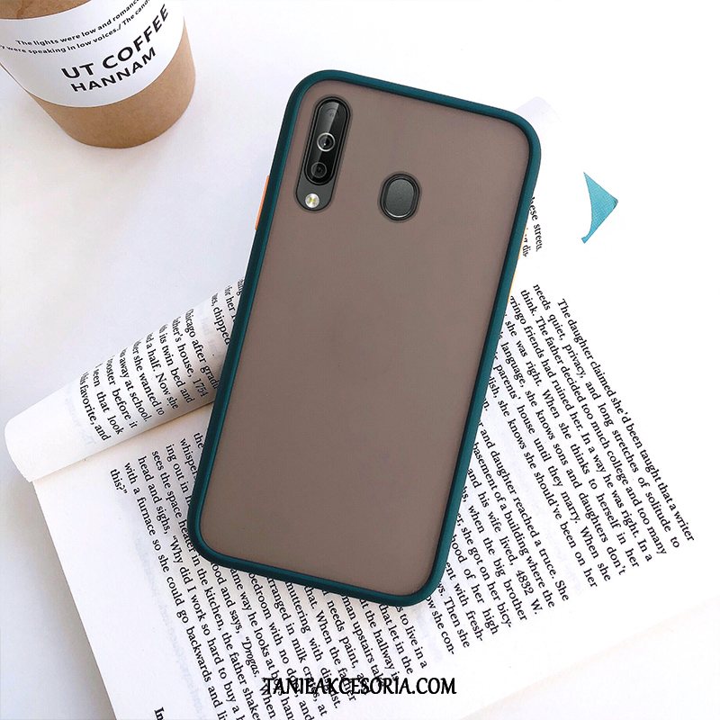 Etui Samsung Galaxy A40s Trudno Gwiazda Czerwony Netto, Futerał Samsung Galaxy A40s Anti-fall Nubuku Czarny