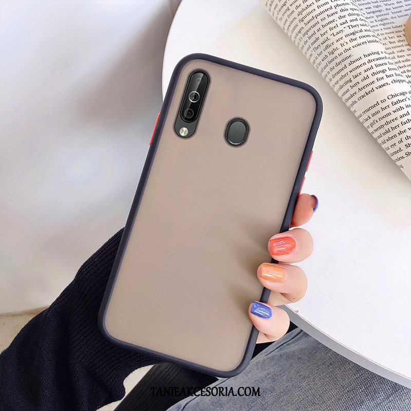 Etui Samsung Galaxy A40s Trudno Gwiazda Czerwony Netto, Futerał Samsung Galaxy A40s Anti-fall Nubuku Czarny