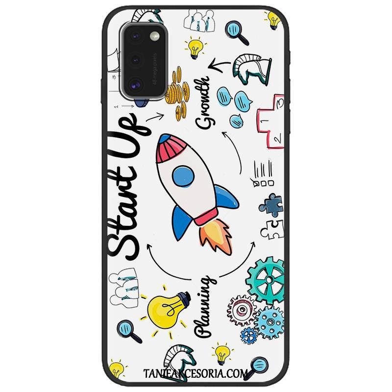 Etui Samsung Galaxy A41 Czarny Nubuku Gwiazda, Obudowa Samsung Galaxy A41 Zielony Kreskówka Tendencja