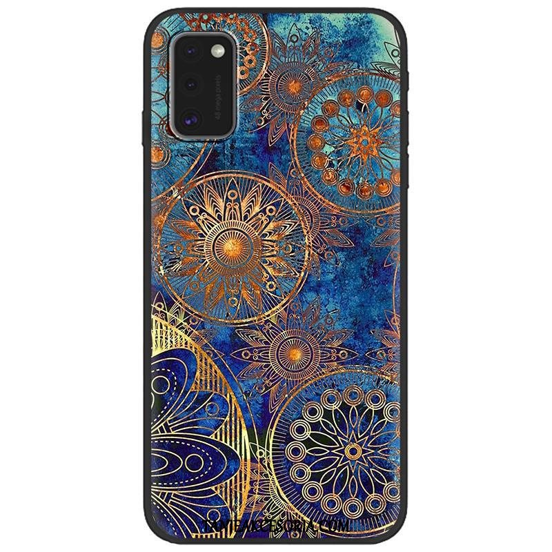 Etui Samsung Galaxy A41 Czarny Nubuku Gwiazda, Obudowa Samsung Galaxy A41 Zielony Kreskówka Tendencja