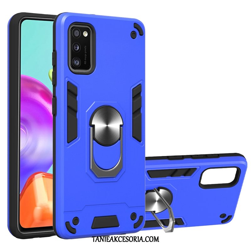 Etui Samsung Galaxy A41 Gwiazda Niebieski Telefon Komórkowy, Futerał Samsung Galaxy A41 Ochraniacz Wspornik Dla Grubych