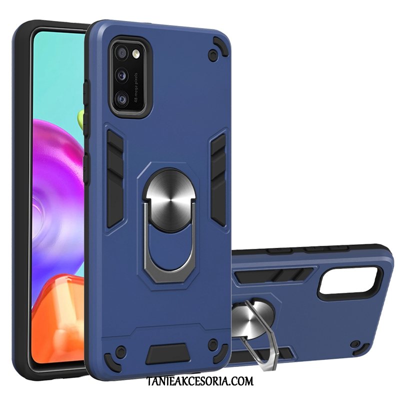 Etui Samsung Galaxy A41 Gwiazda Niebieski Telefon Komórkowy, Futerał Samsung Galaxy A41 Ochraniacz Wspornik Dla Grubych