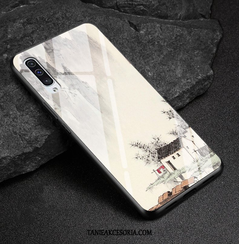 Etui Samsung Galaxy A50 Kreatywne Anti-fall Telefon Komórkowy, Futerał Samsung Galaxy A50 Miękki Osobowość Szkło Hartowane