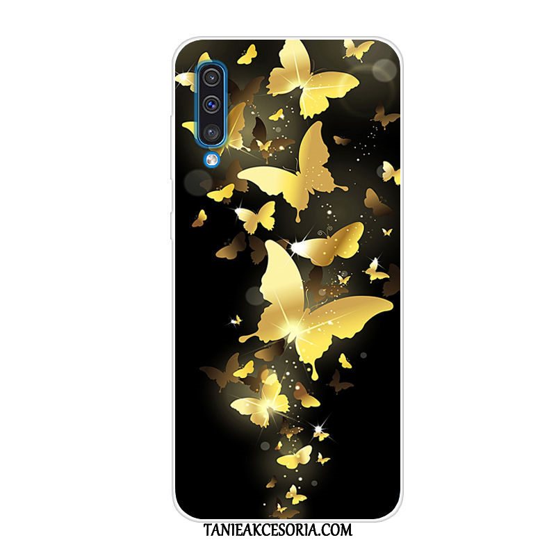 Etui Samsung Galaxy A50 Miękki Kreskówka Tendencja, Pokrowce Samsung Galaxy A50 Telefon Komórkowy All Inclusive Niebieski