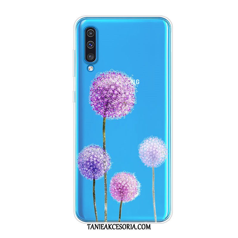 Etui Samsung Galaxy A50 Miękki Kreskówka Tendencja, Pokrowce Samsung Galaxy A50 Telefon Komórkowy All Inclusive Niebieski