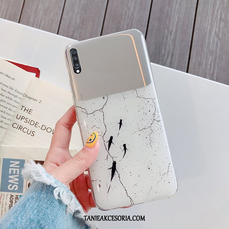 Etui Samsung Galaxy A50 Proste Moda Kolor, Pokrowce Samsung Galaxy A50 Czerwony Netto Ochraniacz Telefon Komórkowy