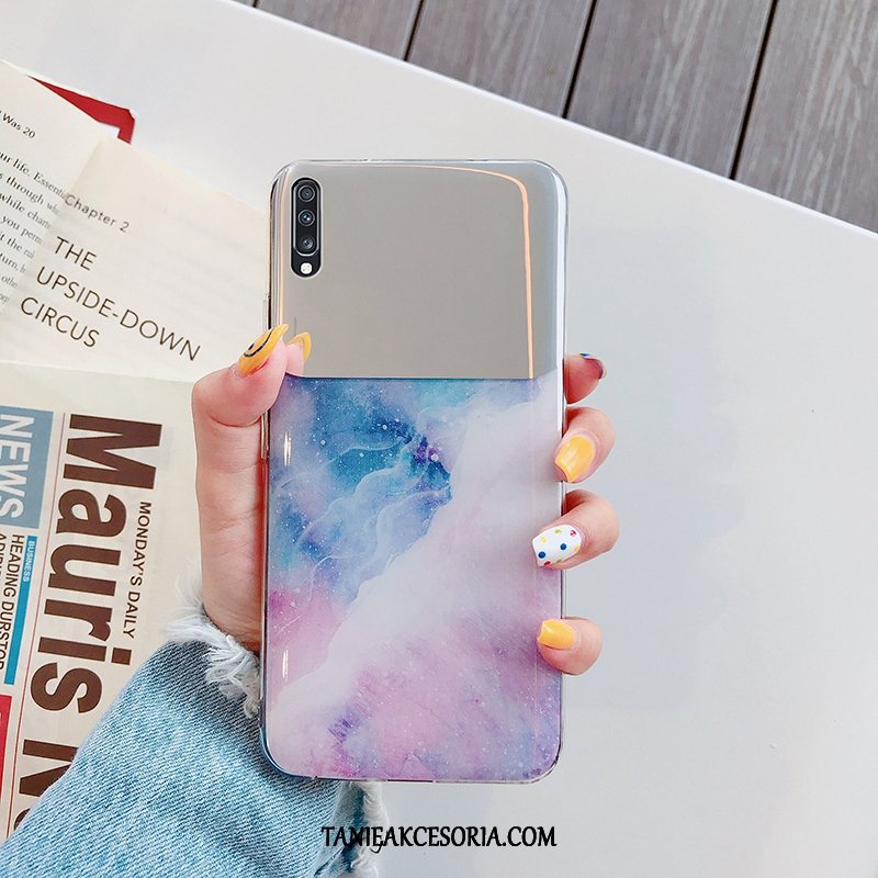 Etui Samsung Galaxy A50 Proste Moda Kolor, Pokrowce Samsung Galaxy A50 Czerwony Netto Ochraniacz Telefon Komórkowy