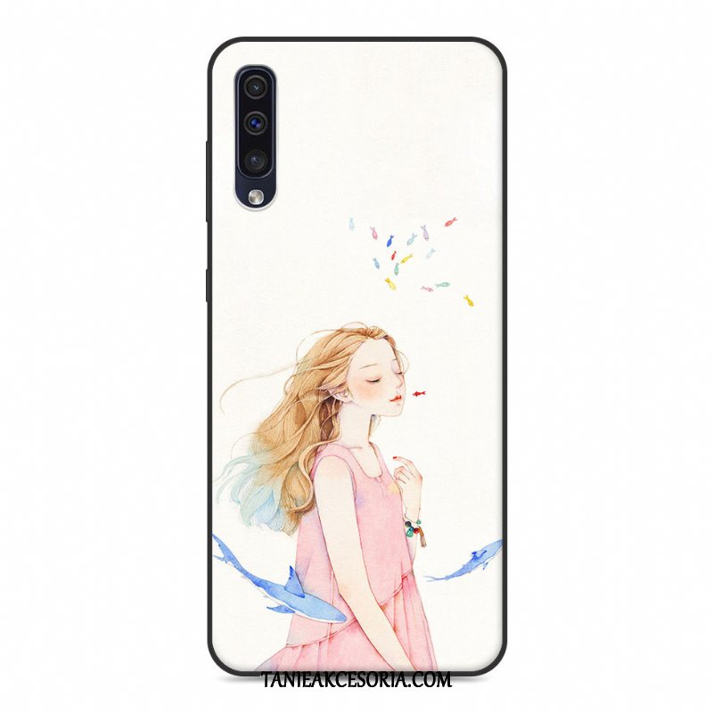 Etui Samsung Galaxy A50 Telefon Komórkowy Miękki Zielony, Obudowa Samsung Galaxy A50 Mały Gwiazda Świeży