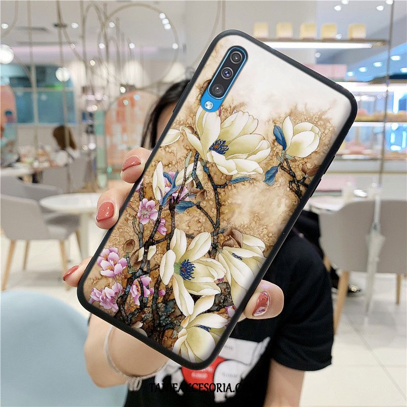 Etui Samsung Galaxy A50s All Inclusive Chiński Styl Silikonowe, Futerał Samsung Galaxy A50s Tendencja Biały Telefon Komórkowy