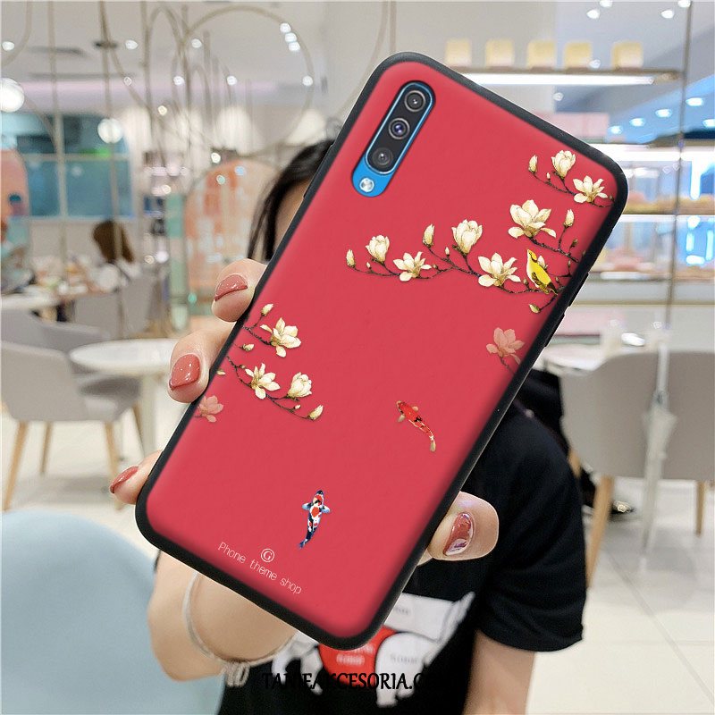 Etui Samsung Galaxy A50s All Inclusive Chiński Styl Silikonowe, Futerał Samsung Galaxy A50s Tendencja Biały Telefon Komórkowy