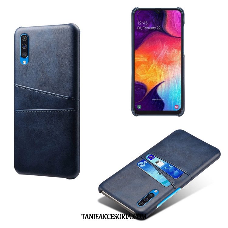 Etui Samsung Galaxy A50s Bydło Karta Mały, Obudowa Samsung Galaxy A50s Zielony Wzór Skóra