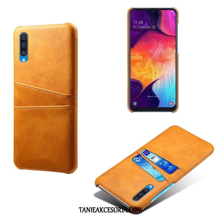 Etui Samsung Galaxy A50s Bydło Karta Mały, Obudowa Samsung Galaxy A50s Zielony Wzór Skóra