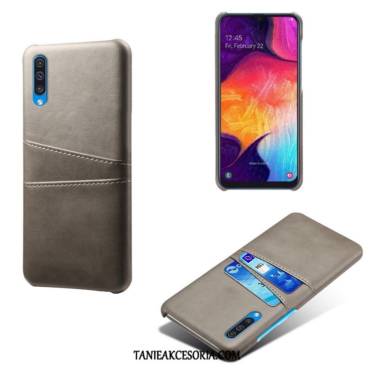 Etui Samsung Galaxy A50s Bydło Karta Mały, Obudowa Samsung Galaxy A50s Zielony Wzór Skóra