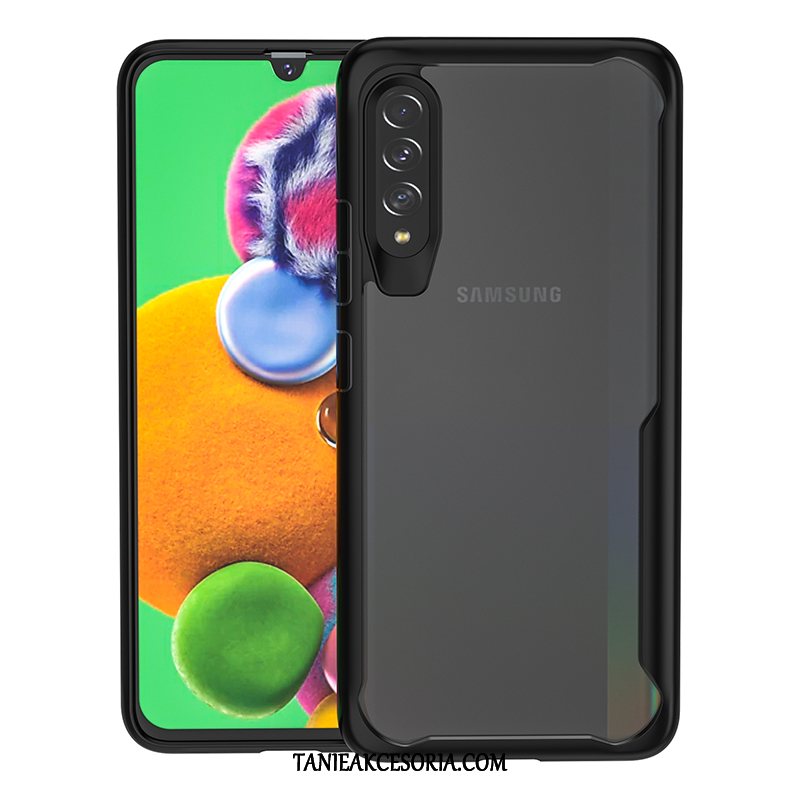 Etui Samsung Galaxy A50s Czarny All Inclusive Ochraniacz, Futerał Samsung Galaxy A50s Przezroczysty Anti-fall Miękki