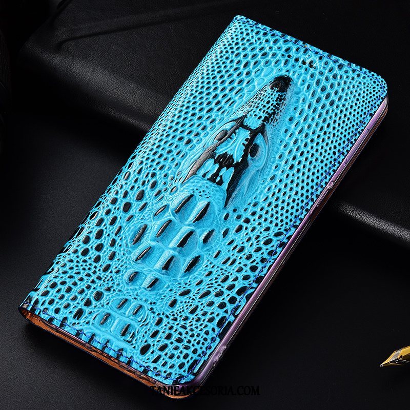 Etui Samsung Galaxy A51 Czarny Prawdziwa Skóra Ochraniacz, Obudowa Samsung Galaxy A51 Anti-fall Gwiazda All Inclusive