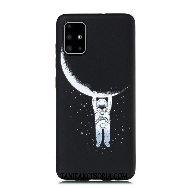 Etui Samsung Galaxy A51 Czarny Wiszące Ozdoby Tendencja, Obudowa Samsung Galaxy A51 All Inclusive Anti-fall Gwiazda