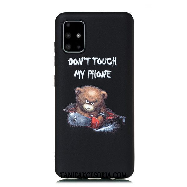 Etui Samsung Galaxy A51 Czarny Wiszące Ozdoby Tendencja, Obudowa Samsung Galaxy A51 All Inclusive Anti-fall Gwiazda