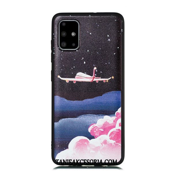 Etui Samsung Galaxy A51 Czarny Wiszące Ozdoby Tendencja, Obudowa Samsung Galaxy A51 All Inclusive Anti-fall Gwiazda