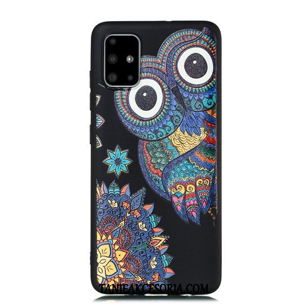 Etui Samsung Galaxy A51 Czarny Wiszące Ozdoby Tendencja, Obudowa Samsung Galaxy A51 All Inclusive Anti-fall Gwiazda