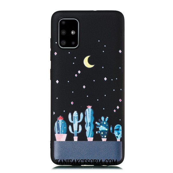 Etui Samsung Galaxy A51 Czarny Wiszące Ozdoby Tendencja, Obudowa Samsung Galaxy A51 All Inclusive Anti-fall Gwiazda