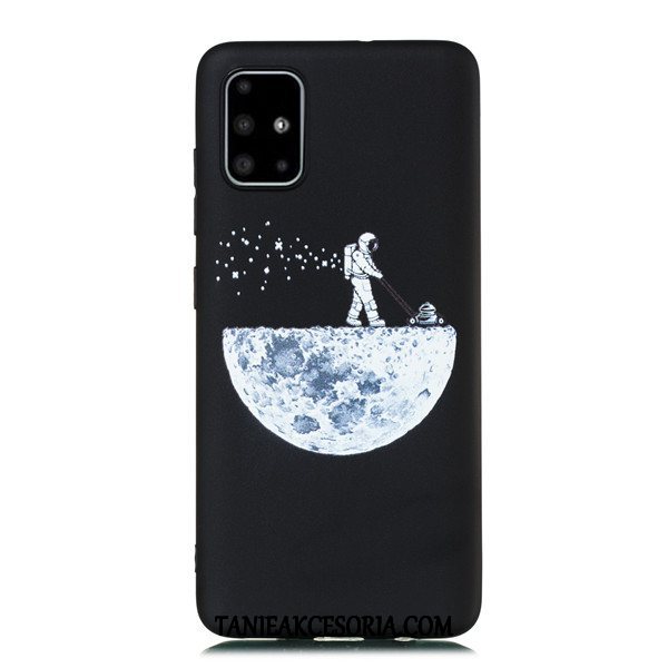 Etui Samsung Galaxy A51 Czarny Wiszące Ozdoby Tendencja, Obudowa Samsung Galaxy A51 All Inclusive Anti-fall Gwiazda