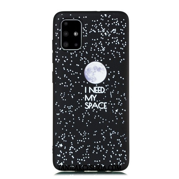 Etui Samsung Galaxy A51 Czarny Wiszące Ozdoby Tendencja, Obudowa Samsung Galaxy A51 All Inclusive Anti-fall Gwiazda