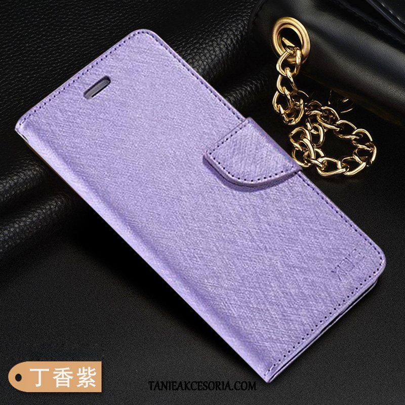 Etui Samsung Galaxy A51 Telefon Komórkowy Czerwony Skórzany Futerał, Obudowa Samsung Galaxy A51 Purpurowy Klamra Gwiazda