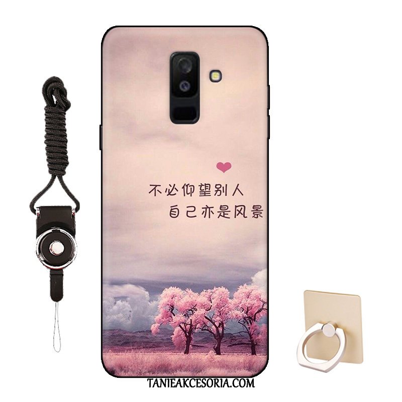 Etui Samsung Galaxy A6+ All Inclusive Kreskówka Miękki, Pokrowce Samsung Galaxy A6+ Anti-fall Dostosowane Biały