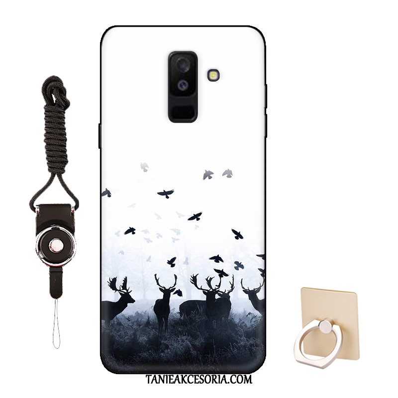 Etui Samsung Galaxy A6+ All Inclusive Kreskówka Miękki, Pokrowce Samsung Galaxy A6+ Anti-fall Dostosowane Biały