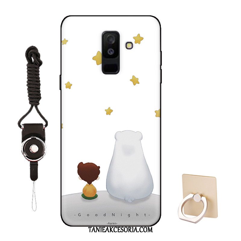 Etui Samsung Galaxy A6+ All Inclusive Kreskówka Miękki, Pokrowce Samsung Galaxy A6+ Anti-fall Dostosowane Biały