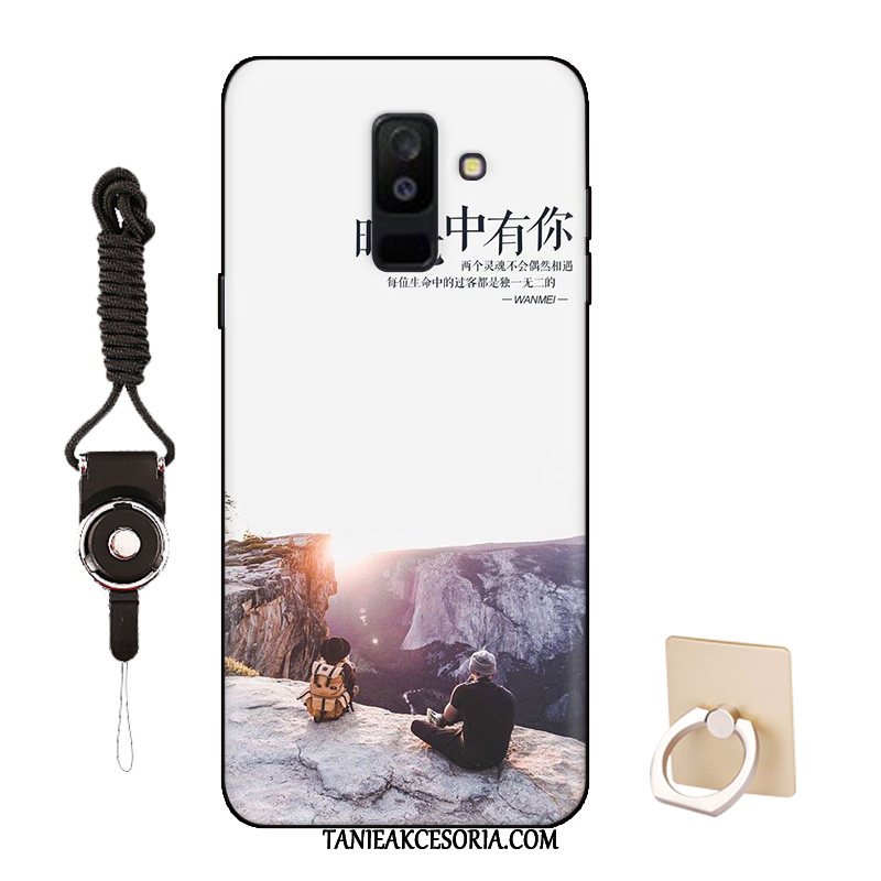 Etui Samsung Galaxy A6+ All Inclusive Kreskówka Miękki, Pokrowce Samsung Galaxy A6+ Anti-fall Dostosowane Biały