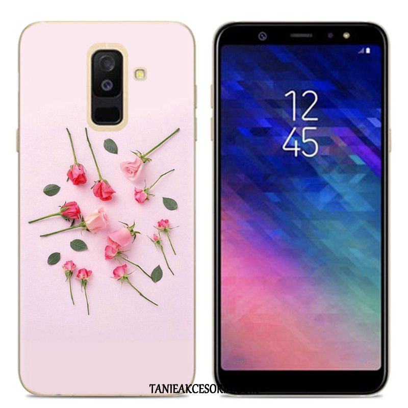 Etui Samsung Galaxy A6+ Kreskówka Gwiazda Kreatywne, Pokrowce Samsung Galaxy A6+ Miękki Silikonowe Czarny