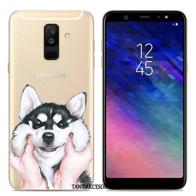 Etui Samsung Galaxy A6+ Kreskówka Gwiazda Kreatywne, Pokrowce Samsung Galaxy A6+ Miękki Silikonowe Czarny