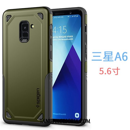 Etui Samsung Galaxy A6 Niebieski Biznes Anti-fall, Futerał Samsung Galaxy A6 Trudno Gwiazda Telefon Komórkowy