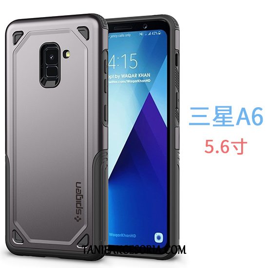 Etui Samsung Galaxy A6 Niebieski Biznes Anti-fall, Futerał Samsung Galaxy A6 Trudno Gwiazda Telefon Komórkowy