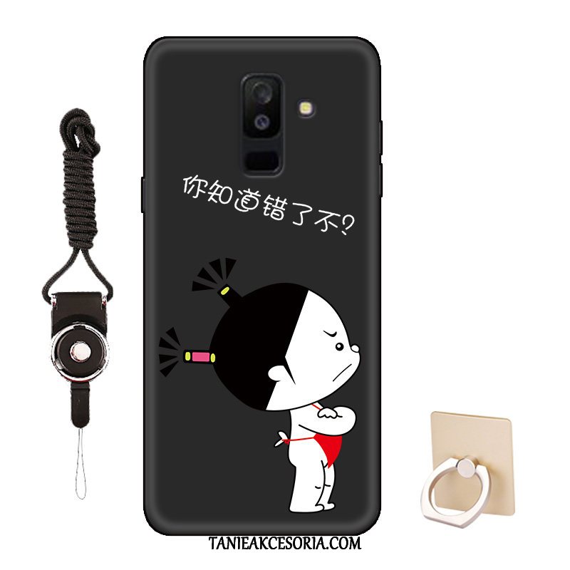 Etui Samsung Galaxy A6+ Ochraniacz Zakochani Gwiazda, Pokrowce Samsung Galaxy A6+ Czarny Kreskówka Dostosowane