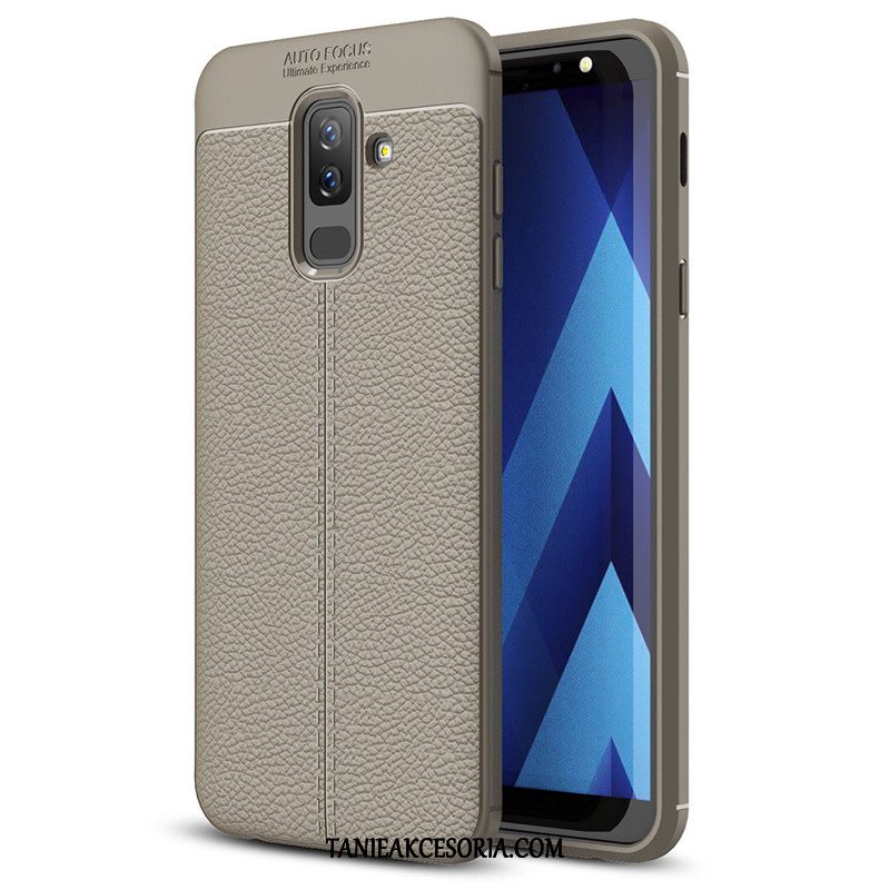 Etui Samsung Galaxy A6+ Telefon Komórkowy Czerwony Ochraniacz, Obudowa Samsung Galaxy A6+ All Inclusive Silikonowe Tendencja