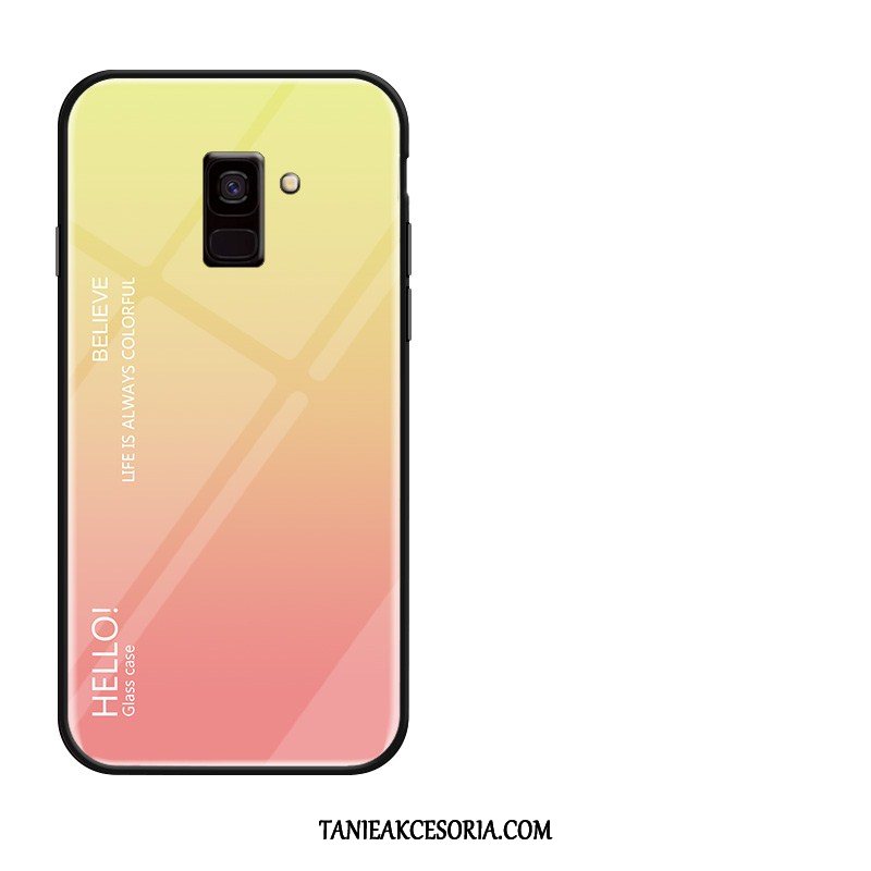 Etui Samsung Galaxy A6 Telefon Komórkowy Szkło Eleganckie, Futerał Samsung Galaxy A6 Ochraniacz Gwiazda Biały