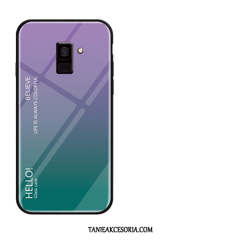 Etui Samsung Galaxy A6 Telefon Komórkowy Szkło Eleganckie, Futerał Samsung Galaxy A6 Ochraniacz Gwiazda Biały