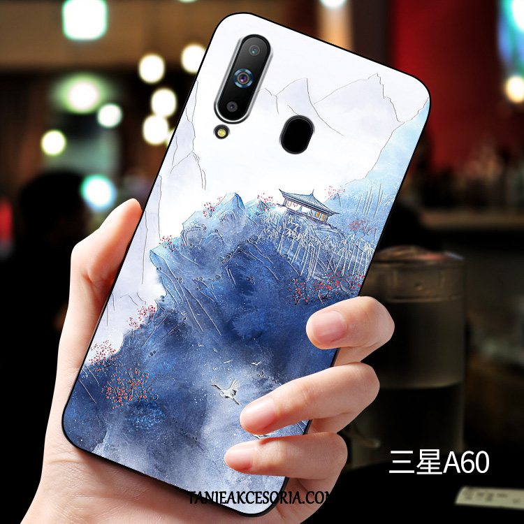 Etui Samsung Galaxy A60 Relief Miękki Dostosowane, Obudowa Samsung Galaxy A60 Ochraniacz Anti-fall Silikonowe