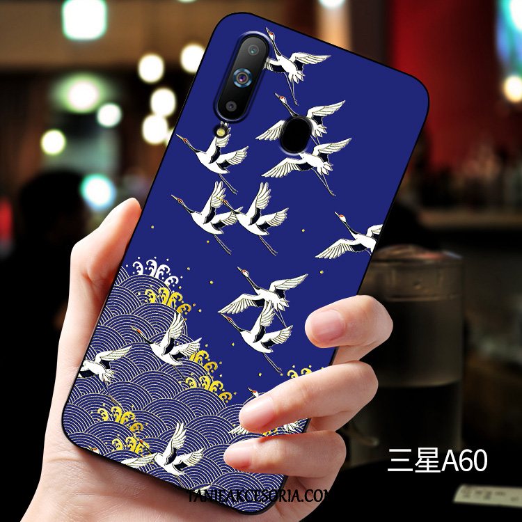 Etui Samsung Galaxy A60 Relief Miękki Dostosowane, Obudowa Samsung Galaxy A60 Ochraniacz Anti-fall Silikonowe