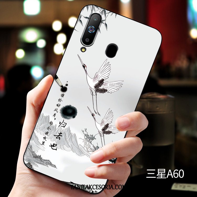 Etui Samsung Galaxy A60 Relief Miękki Dostosowane, Obudowa Samsung Galaxy A60 Ochraniacz Anti-fall Silikonowe