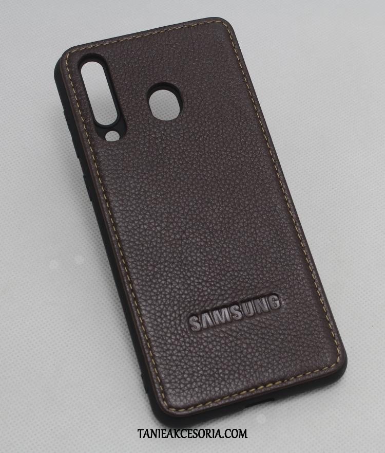 Etui Samsung Galaxy A60 Skórzany Futerał Anti-fall Skóra, Obudowa Samsung Galaxy A60 Czarny Telefon Komórkowy Ochraniacz