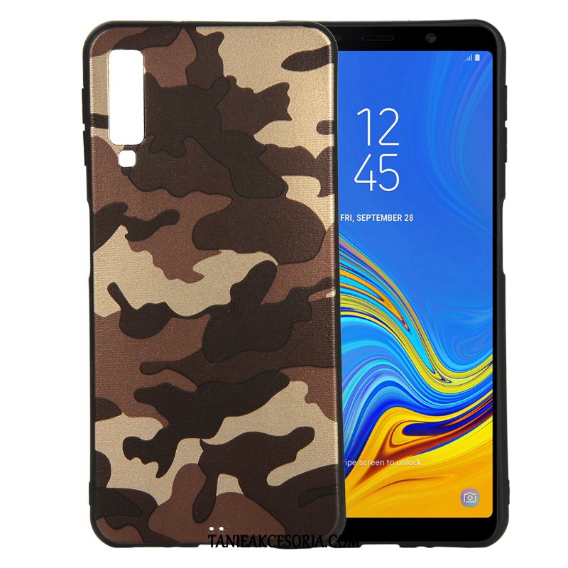 Etui Samsung Galaxy A7 Gwiazda Miękki All Inclusive, Obudowa Samsung Galaxy A7 Modna Marka Telefon Komórkowy Kamuflaż