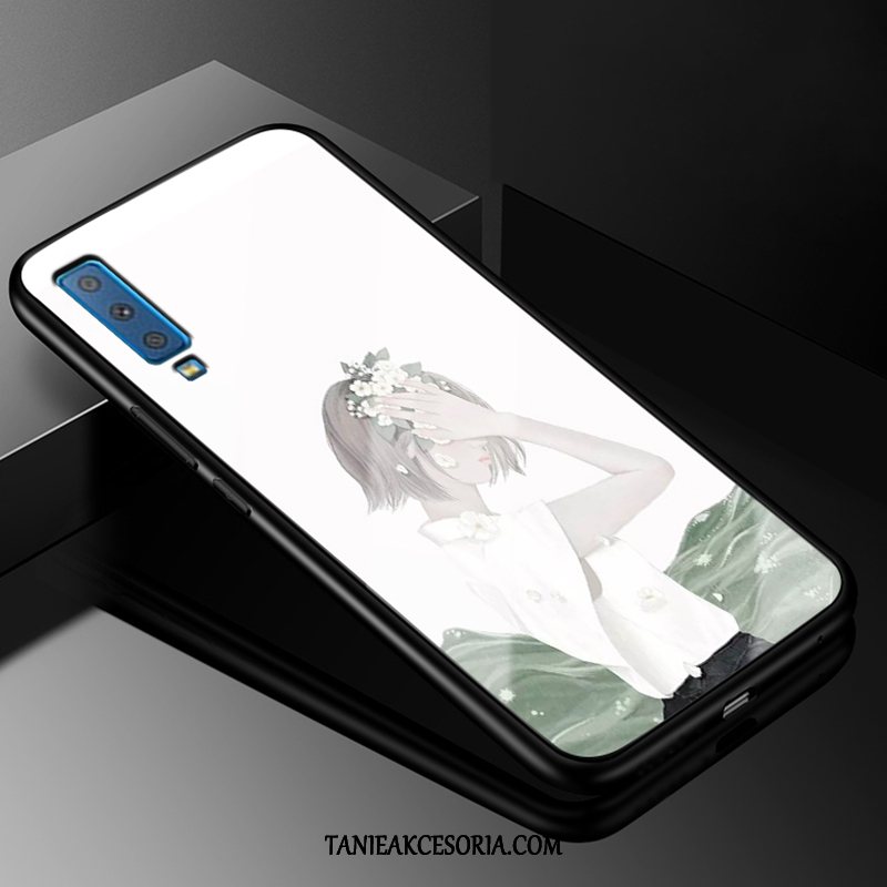 Etui Samsung Galaxy A7 Gwiazda Trudno Szkło, Obudowa Samsung Galaxy A7 All Inclusive Miękki Anti-fall