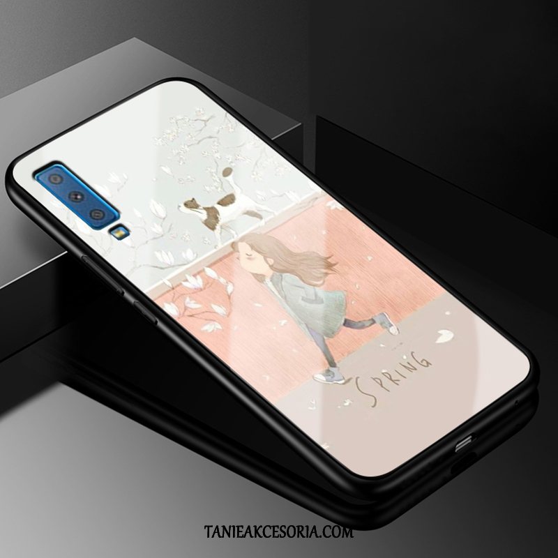 Etui Samsung Galaxy A7 Gwiazda Trudno Szkło, Obudowa Samsung Galaxy A7 All Inclusive Miękki Anti-fall