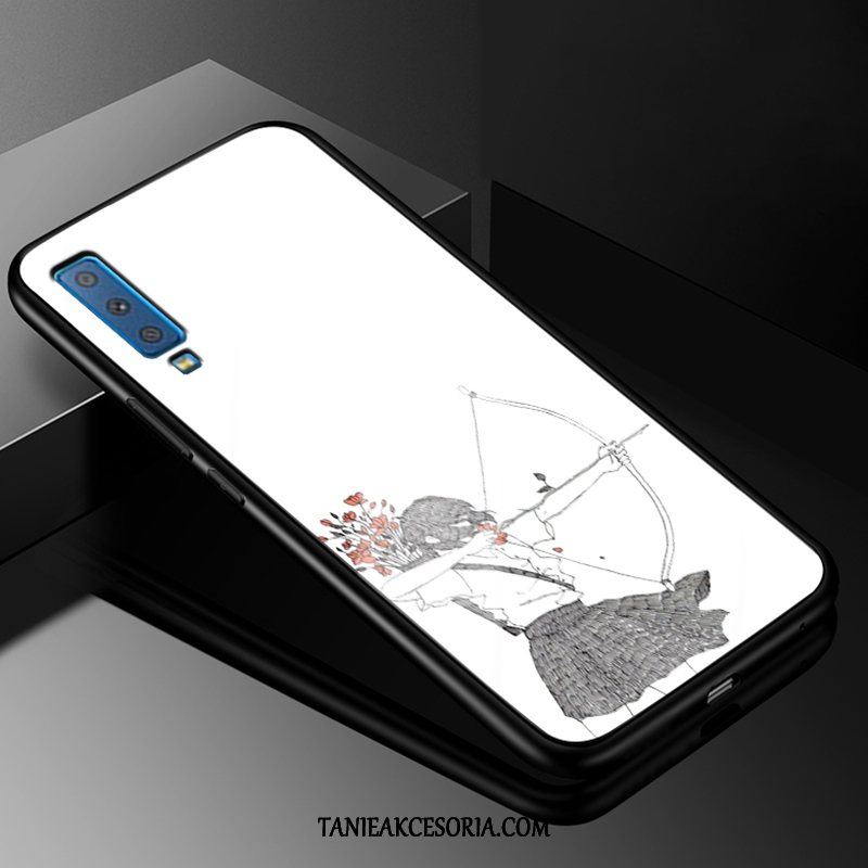 Etui Samsung Galaxy A7 Gwiazda Trudno Szkło, Obudowa Samsung Galaxy A7 All Inclusive Miękki Anti-fall