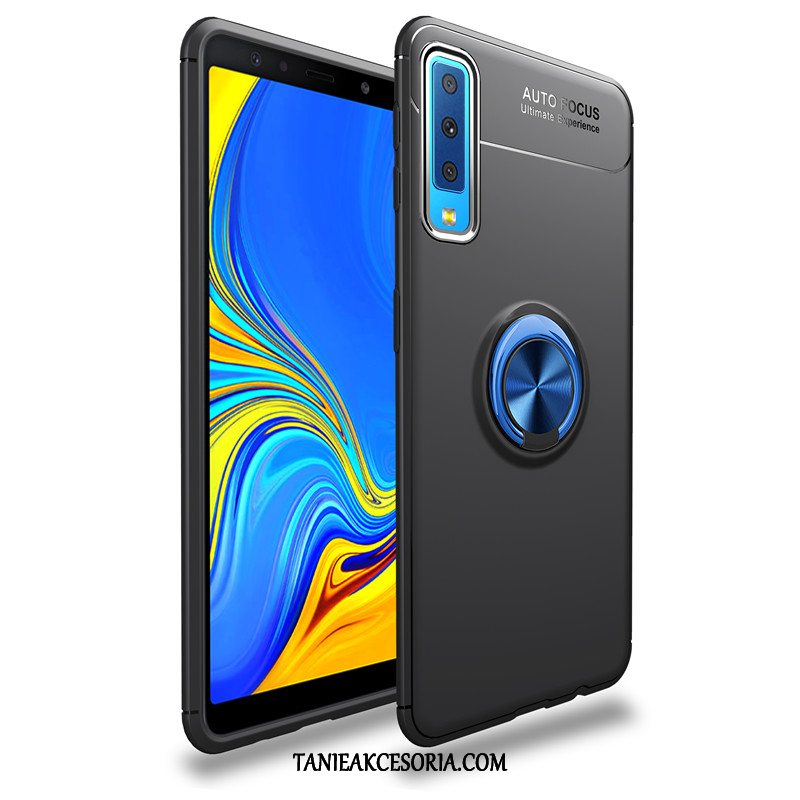 Etui Samsung Galaxy A7 Jednolity Kolor Proste Czarny, Obudowa Samsung Galaxy A7 Gwiazda Ochraniacz Czerwony